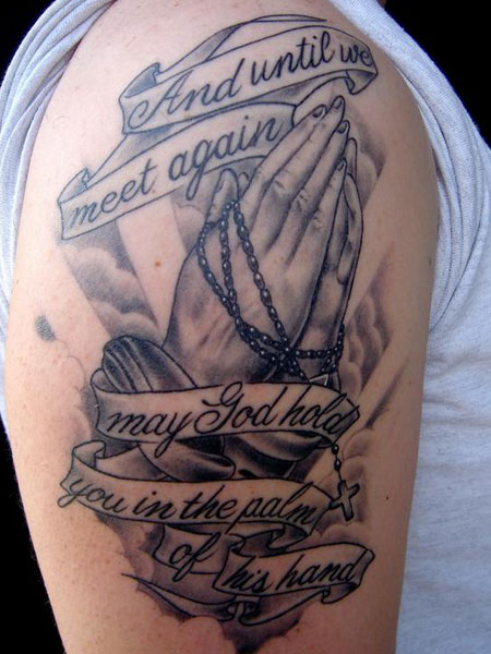 Religious Prayer Tattoo