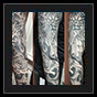 Skull tattoo sleeve design
